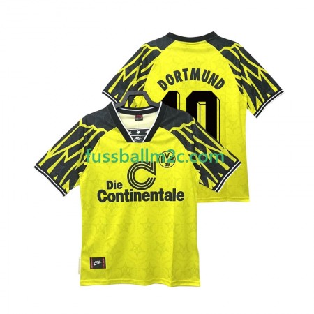 Fußballtrikots Borussia Dortmund Moller 10 1995 Retro Heim Trikotsatz 1994